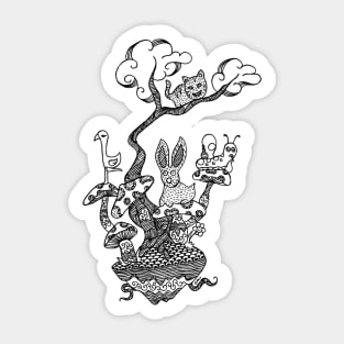 Wating for Alice Sticker